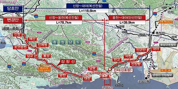 ‘개통 100년’ 장항선, 전 구간 복선 전철화 청신호